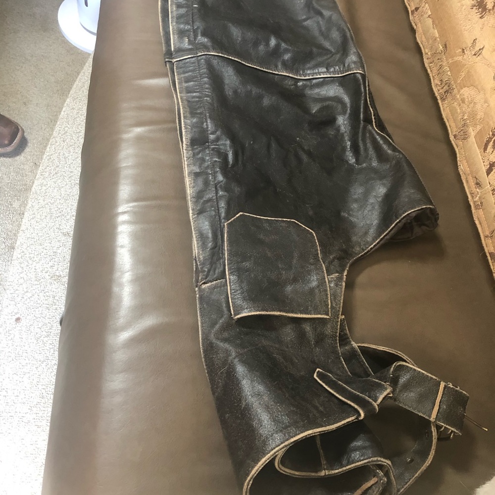 Motorcycle jacket and chaps